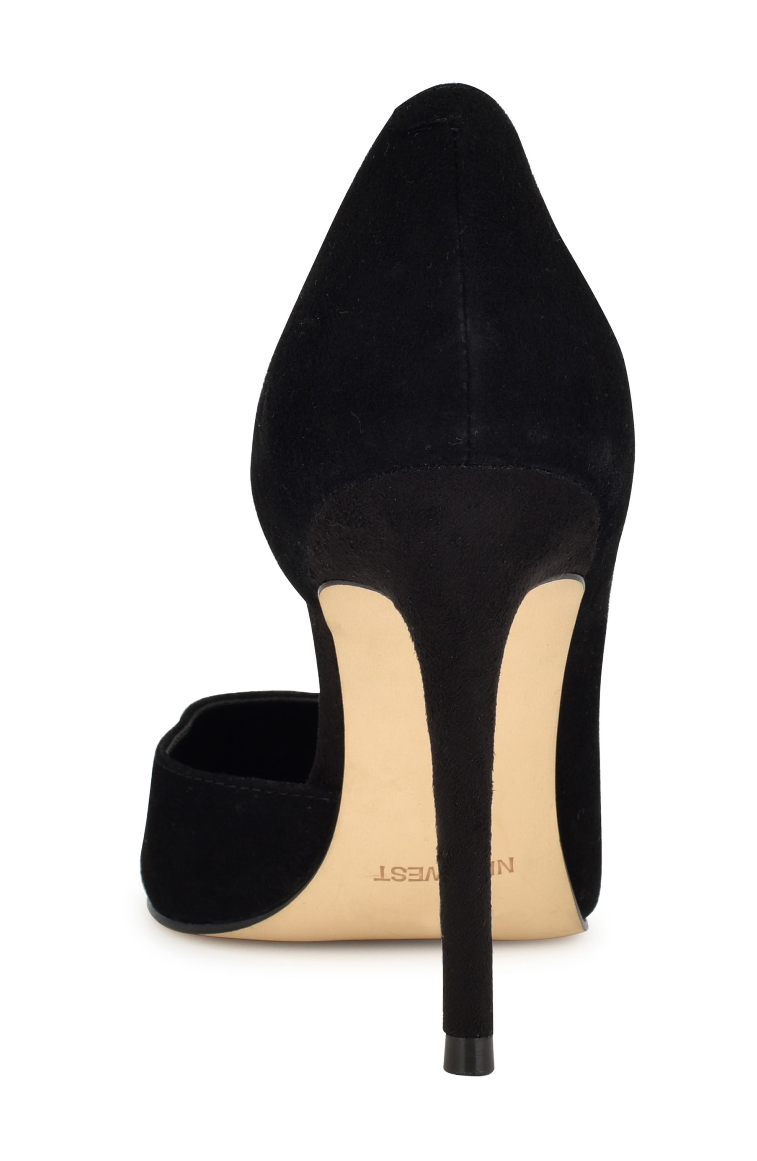 Folowe Half d'Orsay Pump, Alternate, color, BLACK VELVET