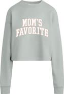 Favorite Daughter Mom's Favorite French Terry Crop Graphic Sweatshirt