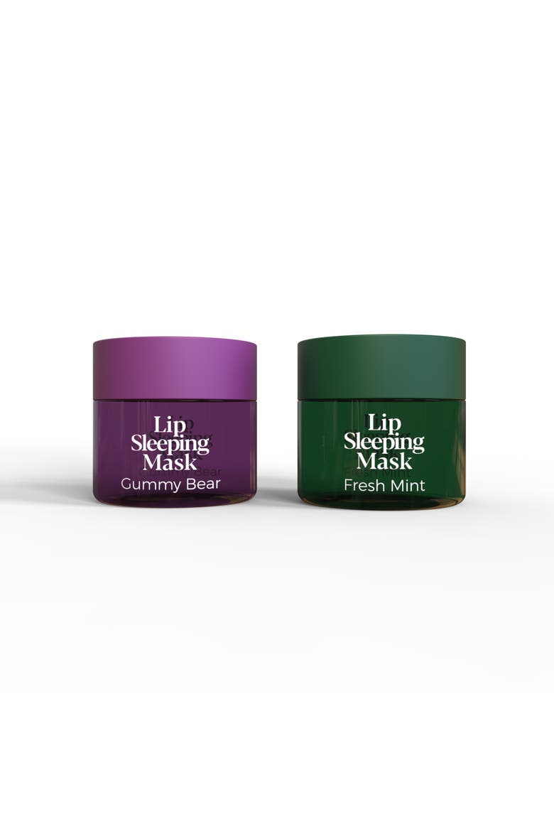 Lip Sleeping Mask 2 Pack- Gummy Bear & Fresh Mint, Main, color, Multicolor