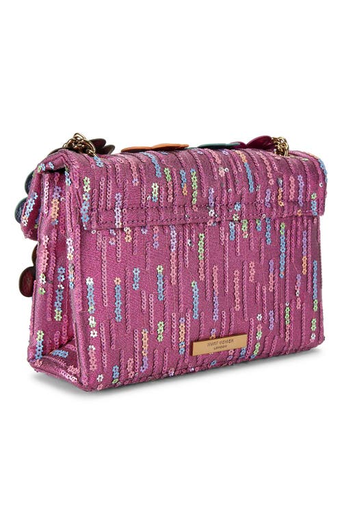 Kurt Geiger London Medium Kensington Daisy Convertible Shoulder Bag In Open Pink