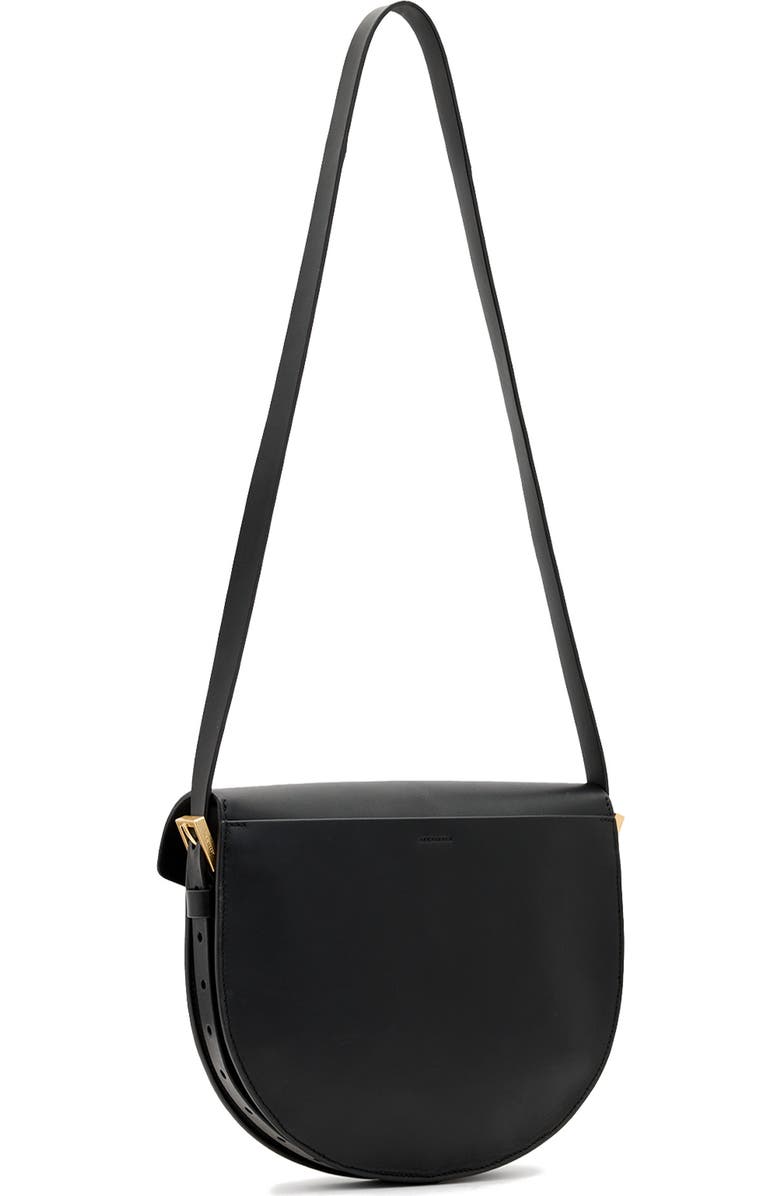 AllSaints Miro Leather Saddle Bag, Alternate, color,