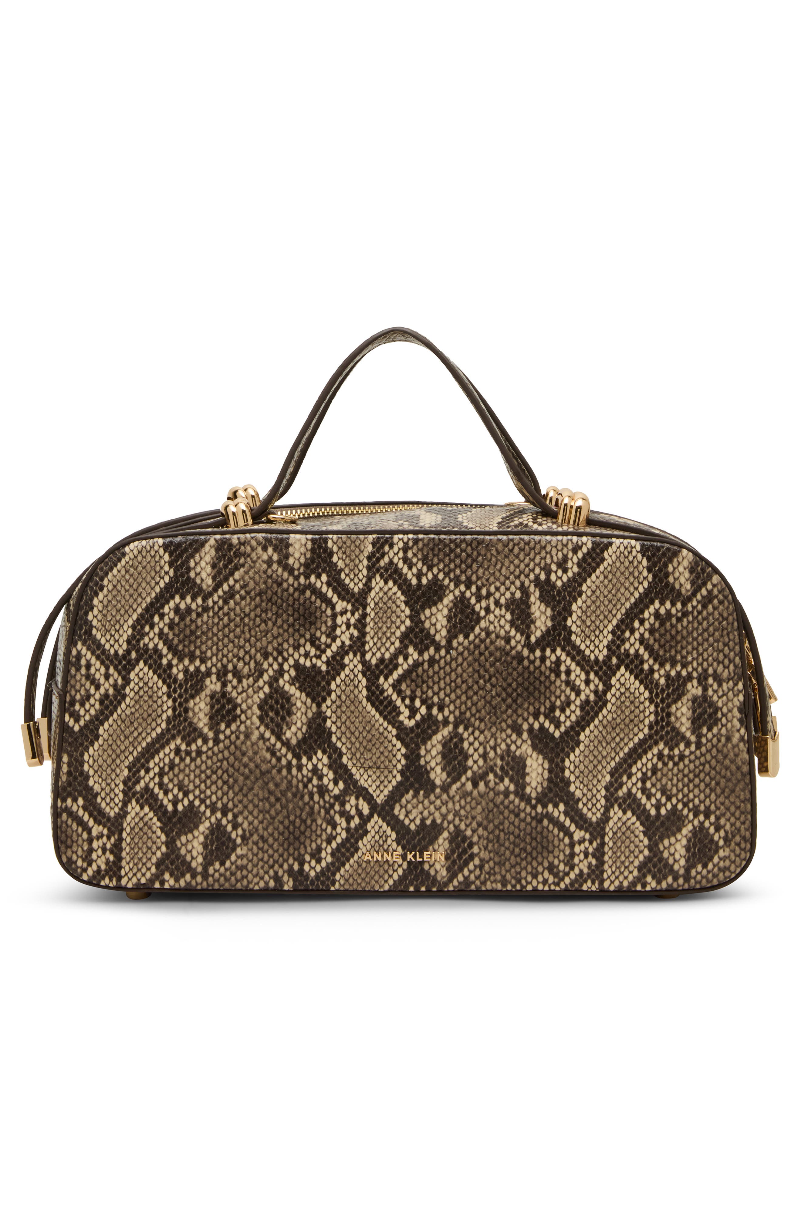 Anne Klein East/West Satchel, Alternate, color, Beige Multi