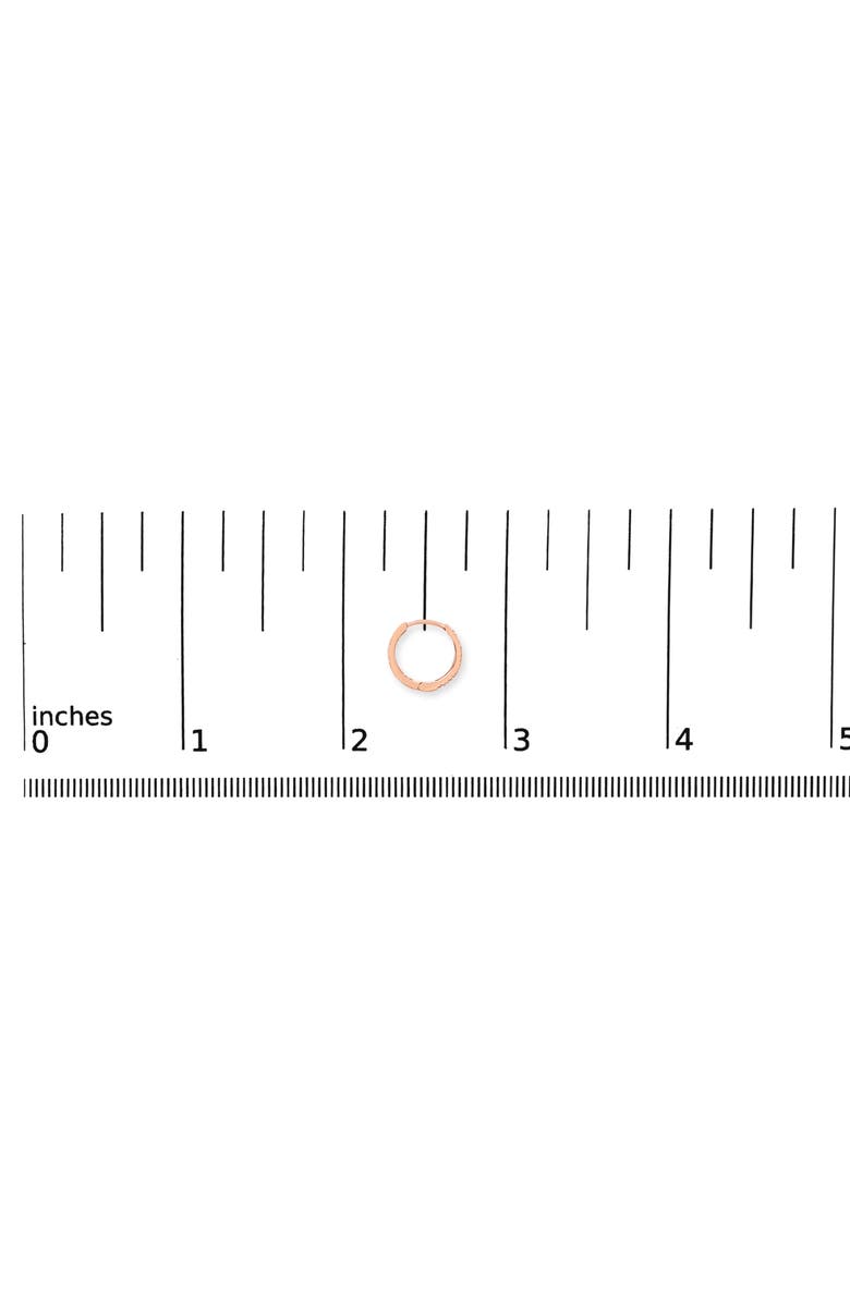 Haus of Brilliance 14K Gold 1/5 CTW Diamond Huggie Hoop Earrings, Alternate, color, Rose