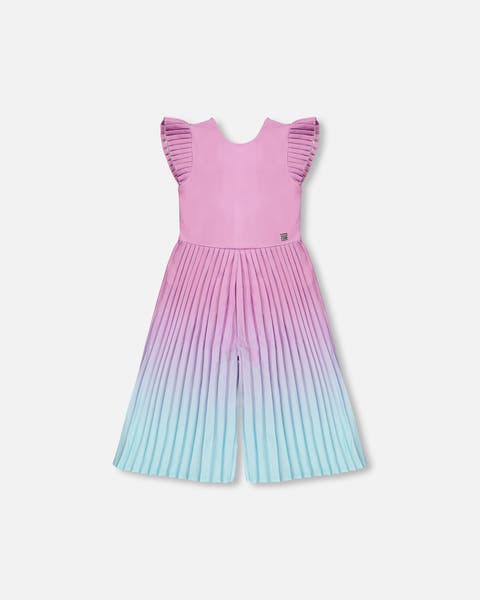Capri Gradient Short Sleeve Jumpsuit (Toddler, Little Kid & Big Kid)