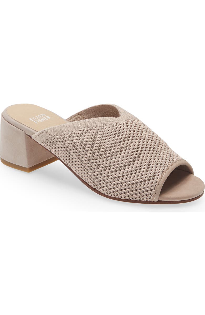 Eileen Fisher Fave Block Heel Slide Sandal, Main, color, Blush