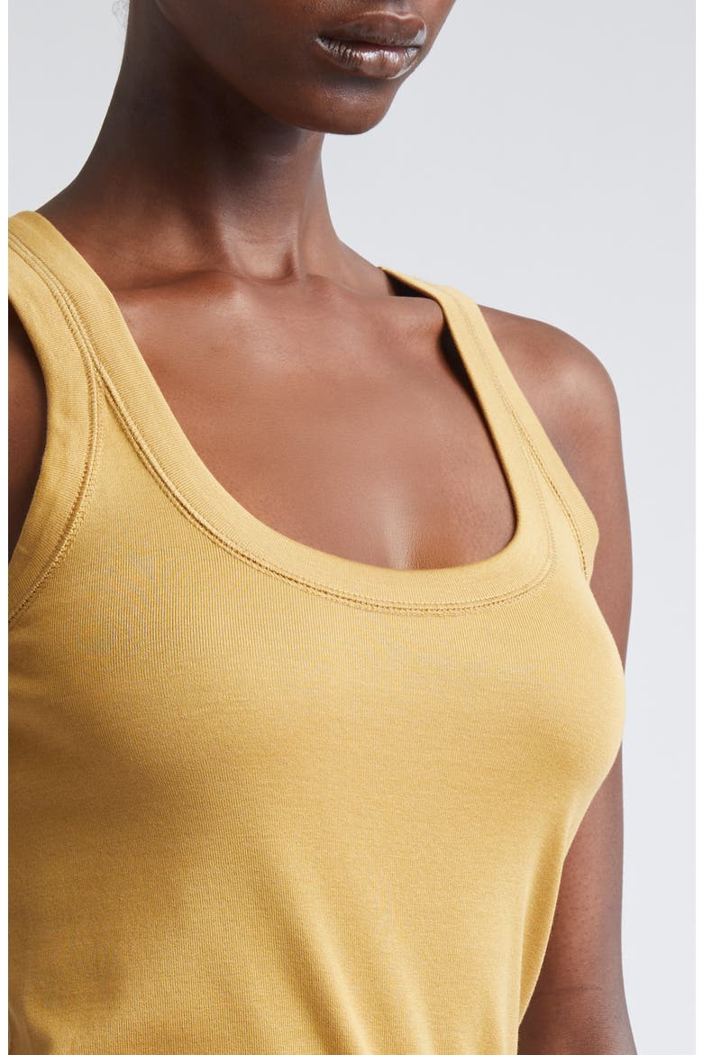 Cotton Rib Tank, Alternate, color, OCHRE
