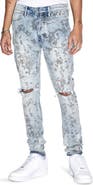 Ksubi Van Winkle Unearthly Floral Print Ripped Skinny Jeans