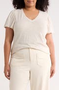 Caslon® Scallop Trim T-Shirt