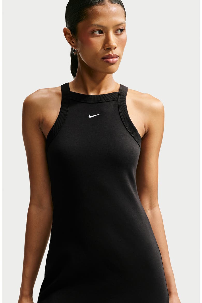 Jersey Minidress, Alternate, color, BLACK/ WHITE