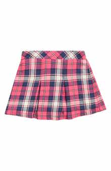 Flapdoodles Kids' Pleated Plaid Skort