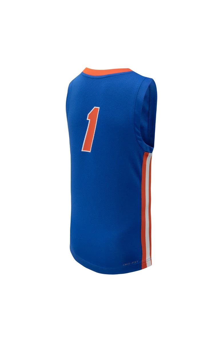 Jordan Brand Youth Jordan Brand #1 Royal Florida Gators Team Replica Basketball Jersey, Alternate, color,