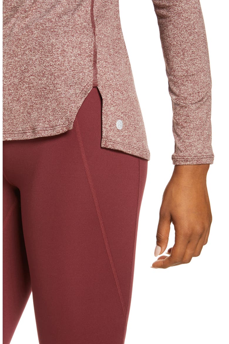 Liana Long Sleeve Recycled Blend Performance T-Shirt, Alternate, color, BROWN TERRAIN
