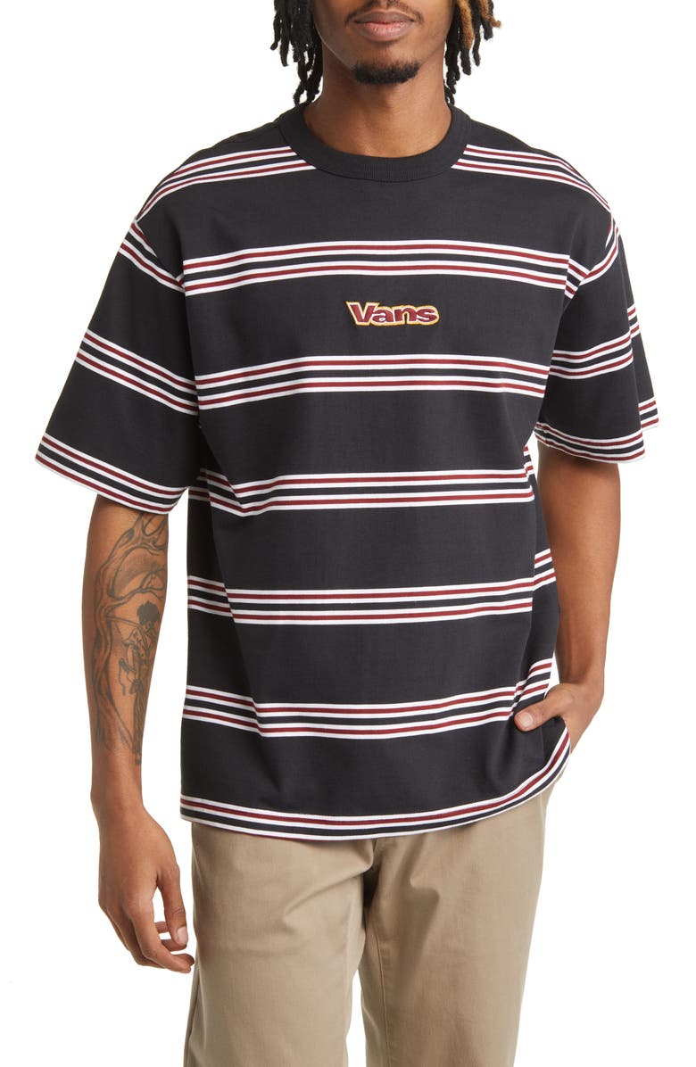 Vans Wardman Stripe Logo Cotton T-Shirt, Main, color, 