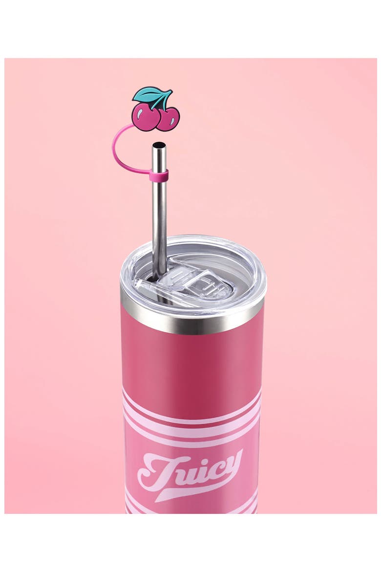 24-Ounce Glam Sip Water Bottle, Alternate, color, HOT PINK VARSITY