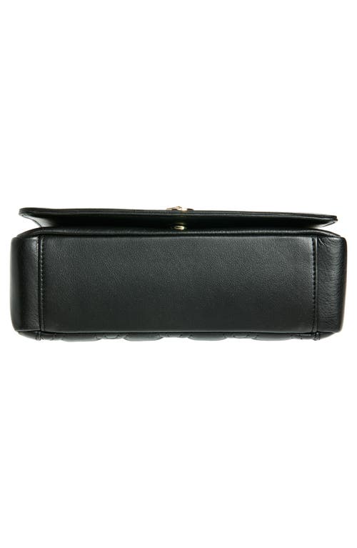 Valentino By Mario Valentino Auror Quilted Leather Shoulder Bag In Black