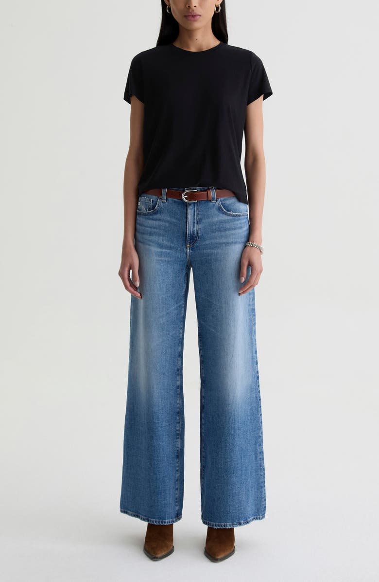 AG Zoie Cotton & Linen Blend T-Shirt, Alternate, color,