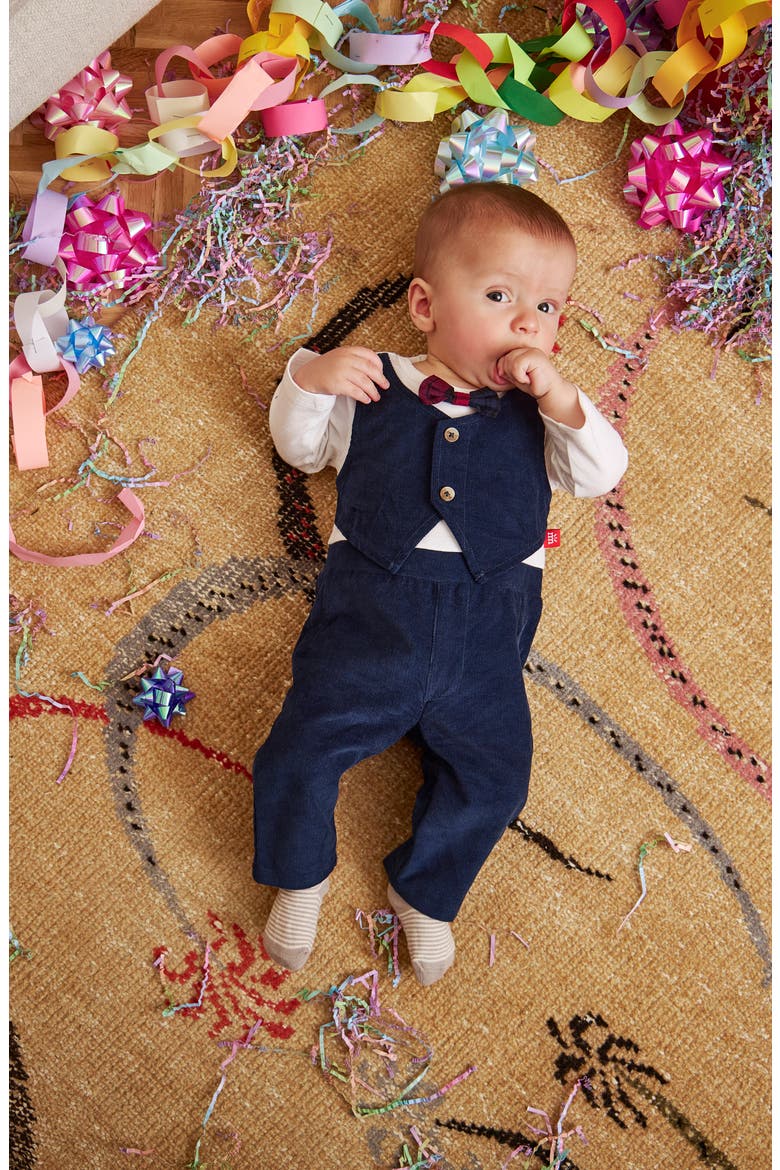Corduroy Romper, Alternate, color, BLUE