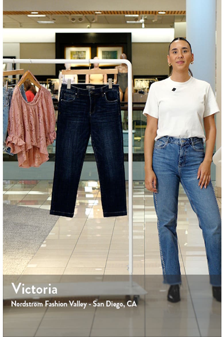 Lauren Mid Rise Crop Slim Jeans video