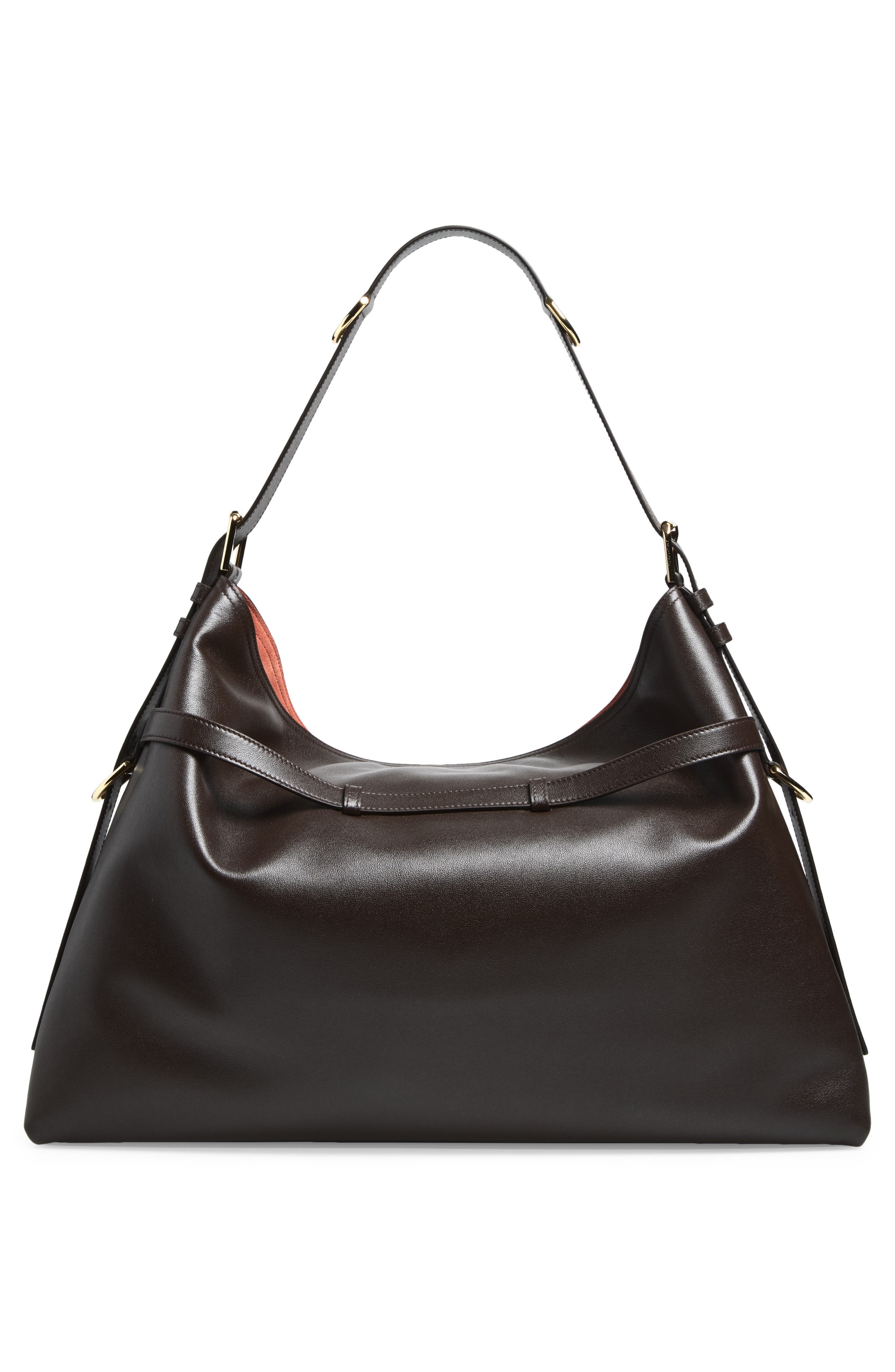 Large Voyou Suede Shoulder Bag, Alternate, color, 206-CHOCOLATE