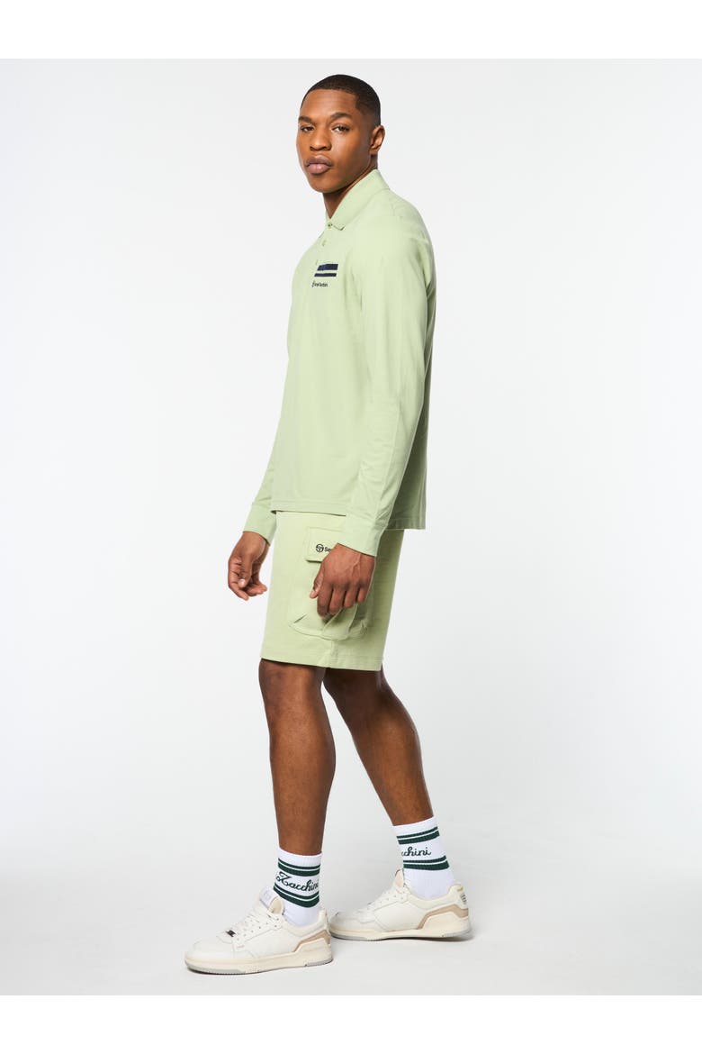 Dario Long Sleeve Polo, Alternate, color, RESEDA