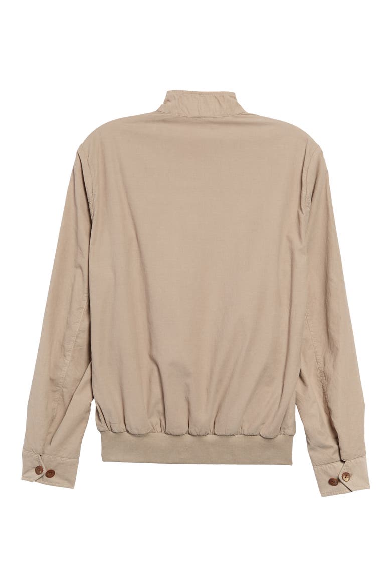 Trim Fit Micro Corduroy Bomber Jacket, Alternate, color, TAN