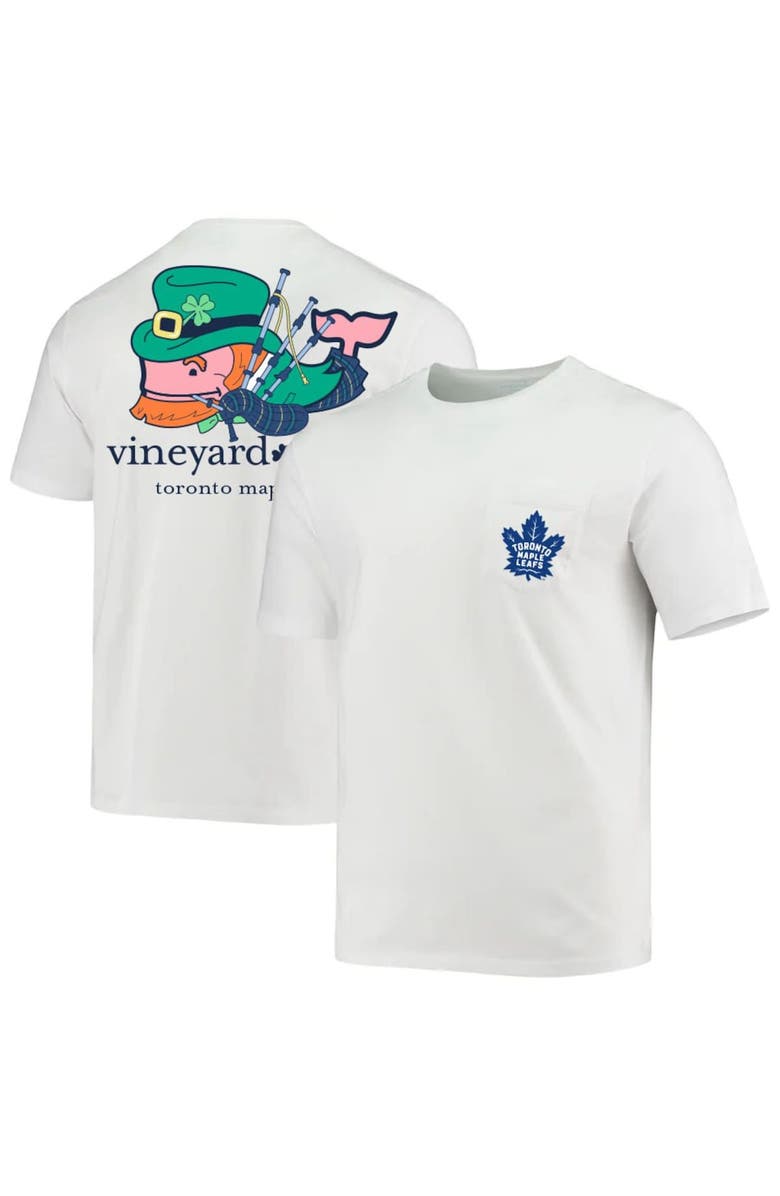 vineyard vines Men's Vineyard Vines White Toronto Maple Leafs St. Patrick's Day T-Shirt, Main, color, 