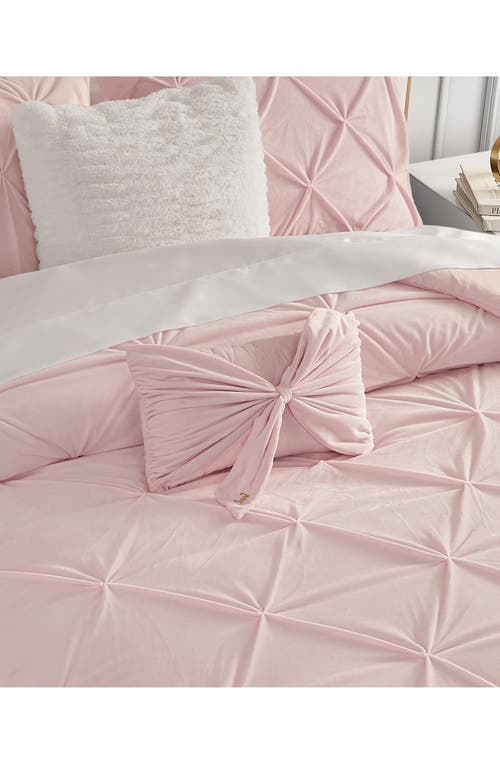 Juicy Couture Velvet Bow Accent Pillow