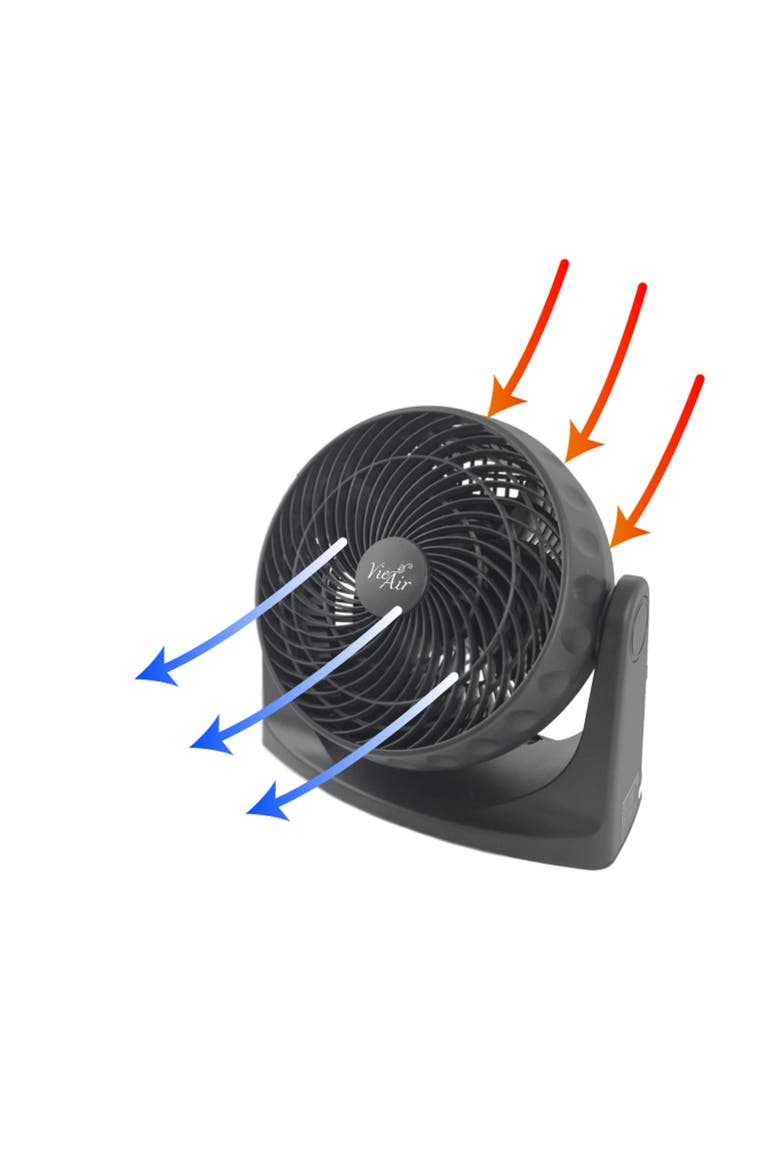 8 Inch High Velocity Wall Mountable Turbo Desk and Floor Fan, Alternate, color, Black