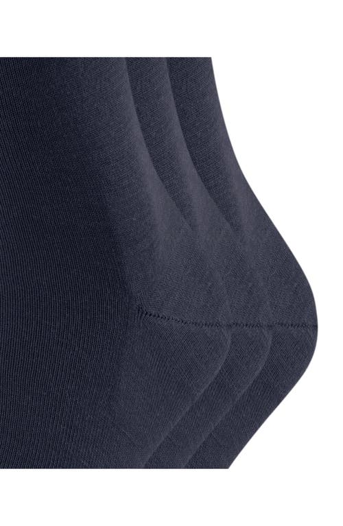 Shop Falke Airport 3-pack Dress Socks In Dark Navy