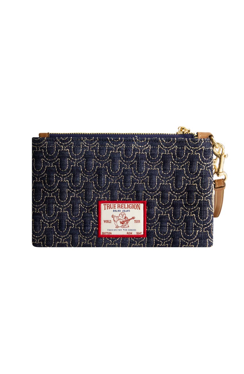 True Religion Quilted Horseshoe Wristlet Pouch, Alternate, color,