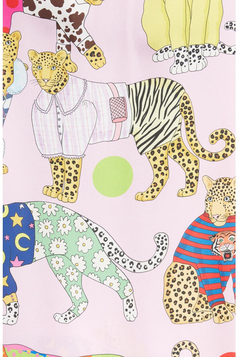 A Leopard Never Changes Its Spots Short Pajamas, Alternate, color, PINK