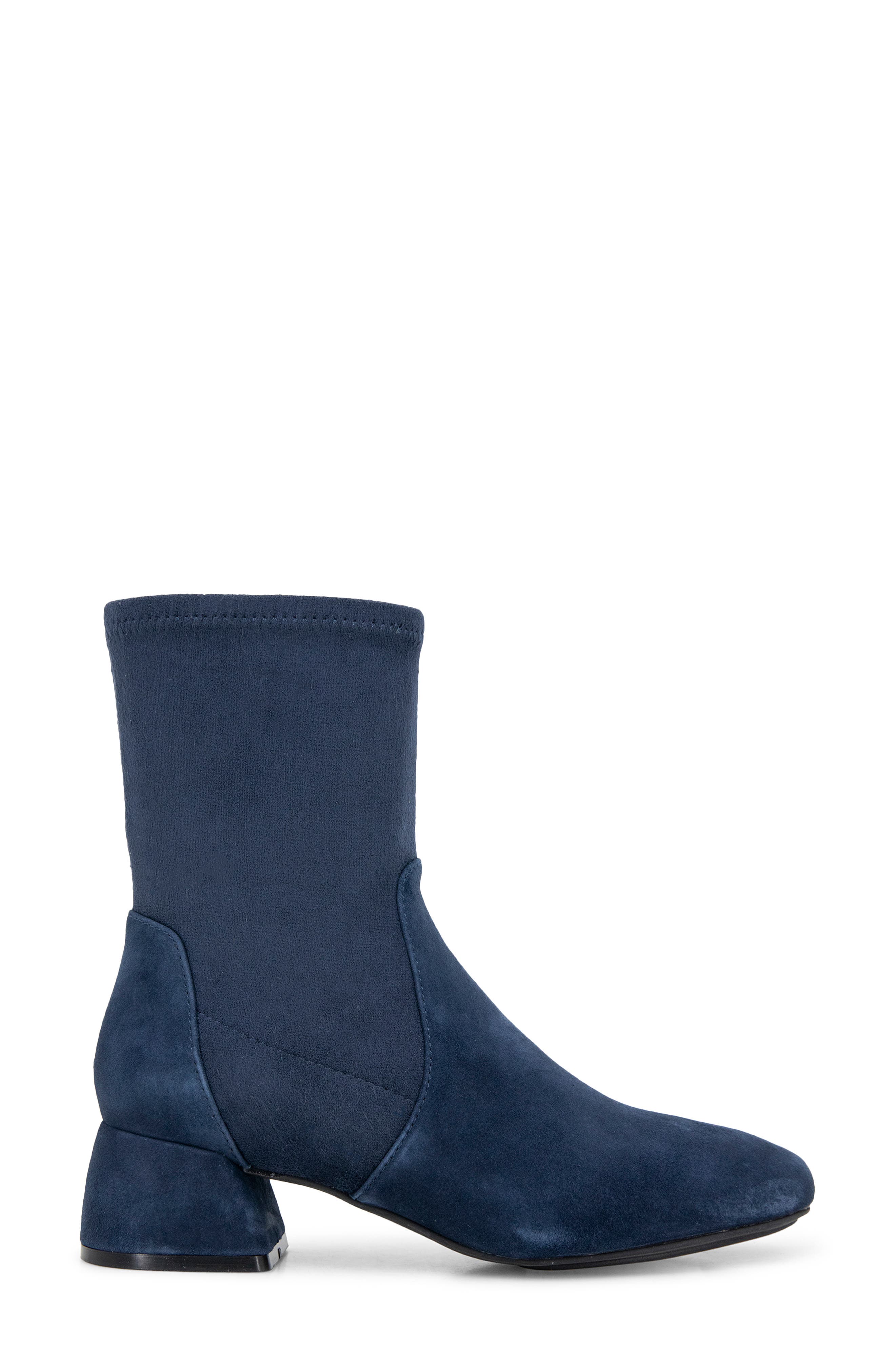 Emily Bootie, Alternate, color, NAVY SUEDE