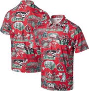 Reyn Spooner Men's Reyn Spooner Red Georgia Bulldogs Scenic Polo