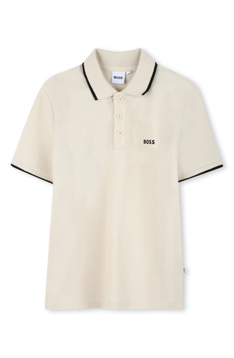 Kids' Tipped Stretch Cotton Piqué Polo (Big Kid)