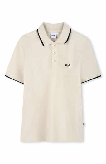 BOSS Kidswear Kids' Tipped Stretch Cotton Piqué Polo
