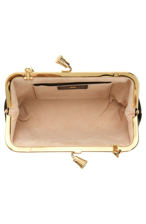 Shop Anya Hindmarch Maud Satin Clutch In Black