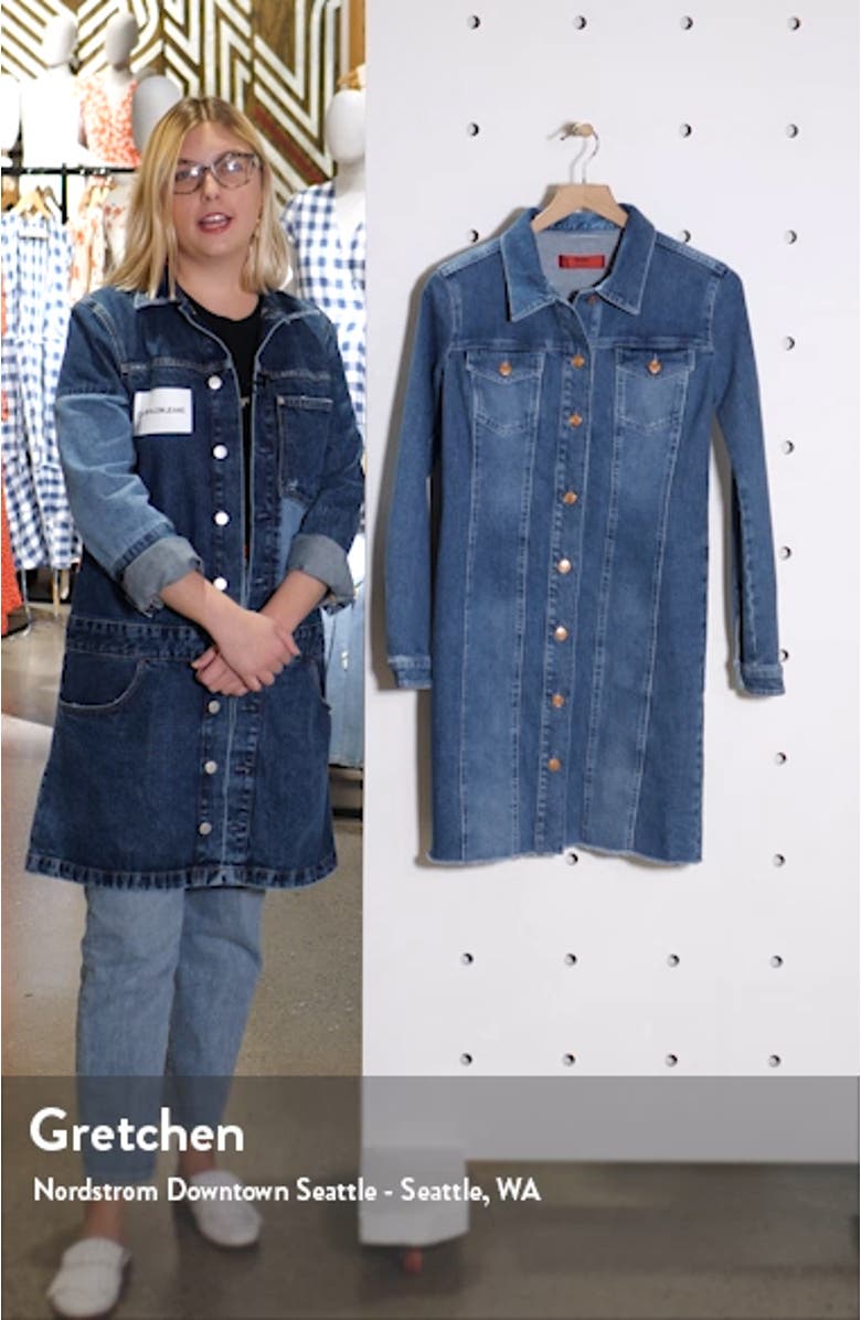 Long Sleeve Denim Minidress, sales video thumbnail