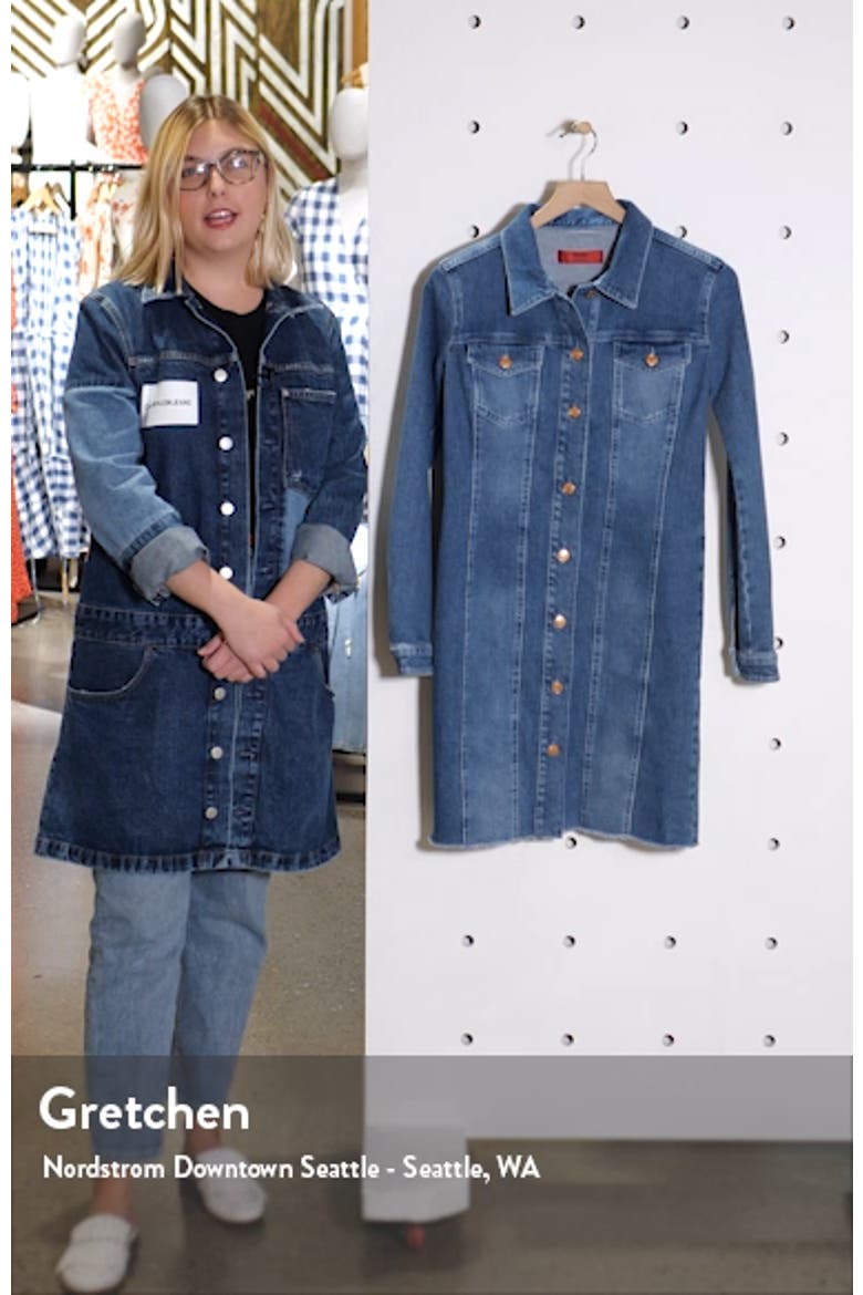 Long Sleeve Denim Minidress video
