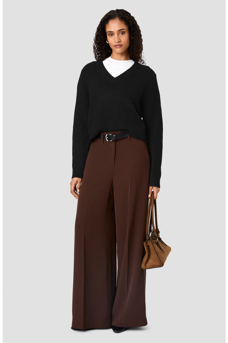 Suzie V-Neck Sweater, Alternate, color, BLACK