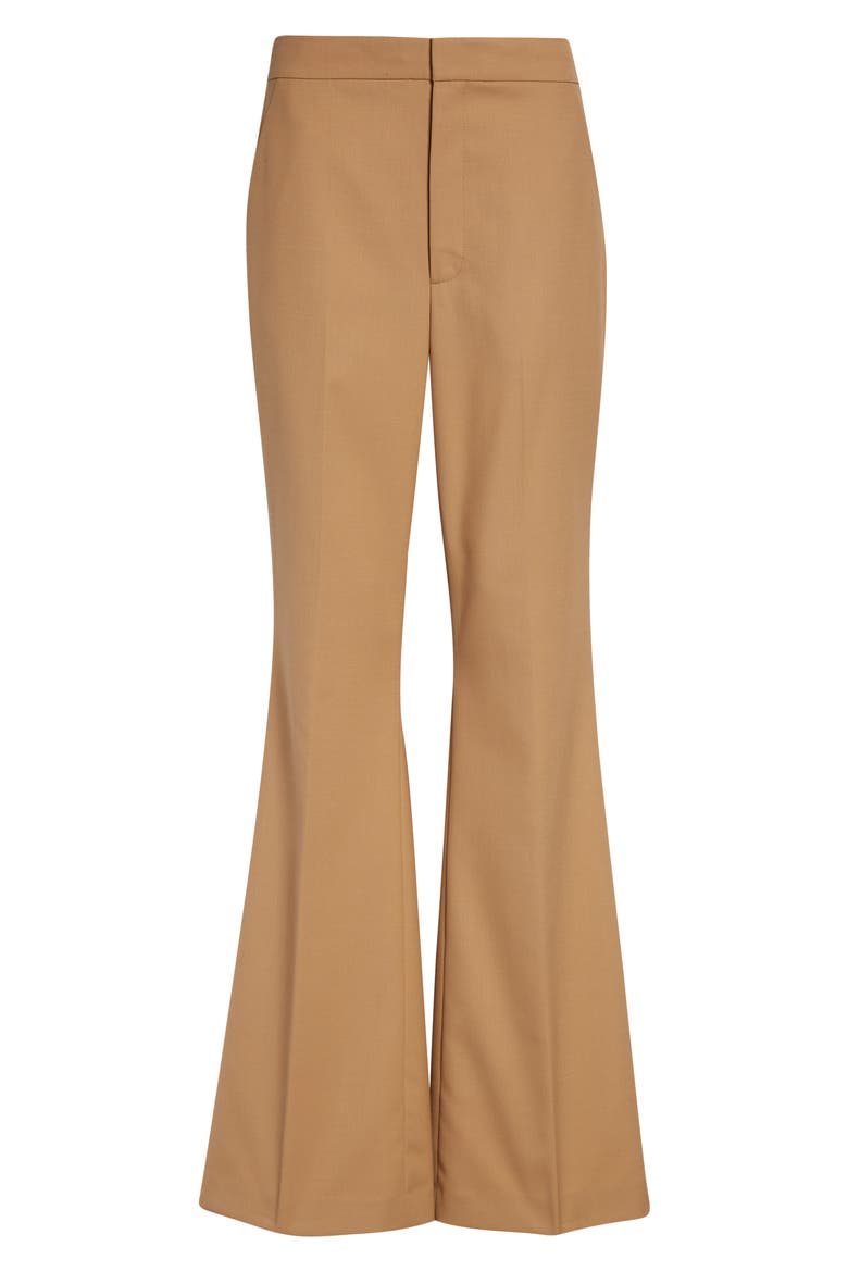 Sophie II Flare Wool Blend Pants, Alternate, color, DESERT BEIGE
