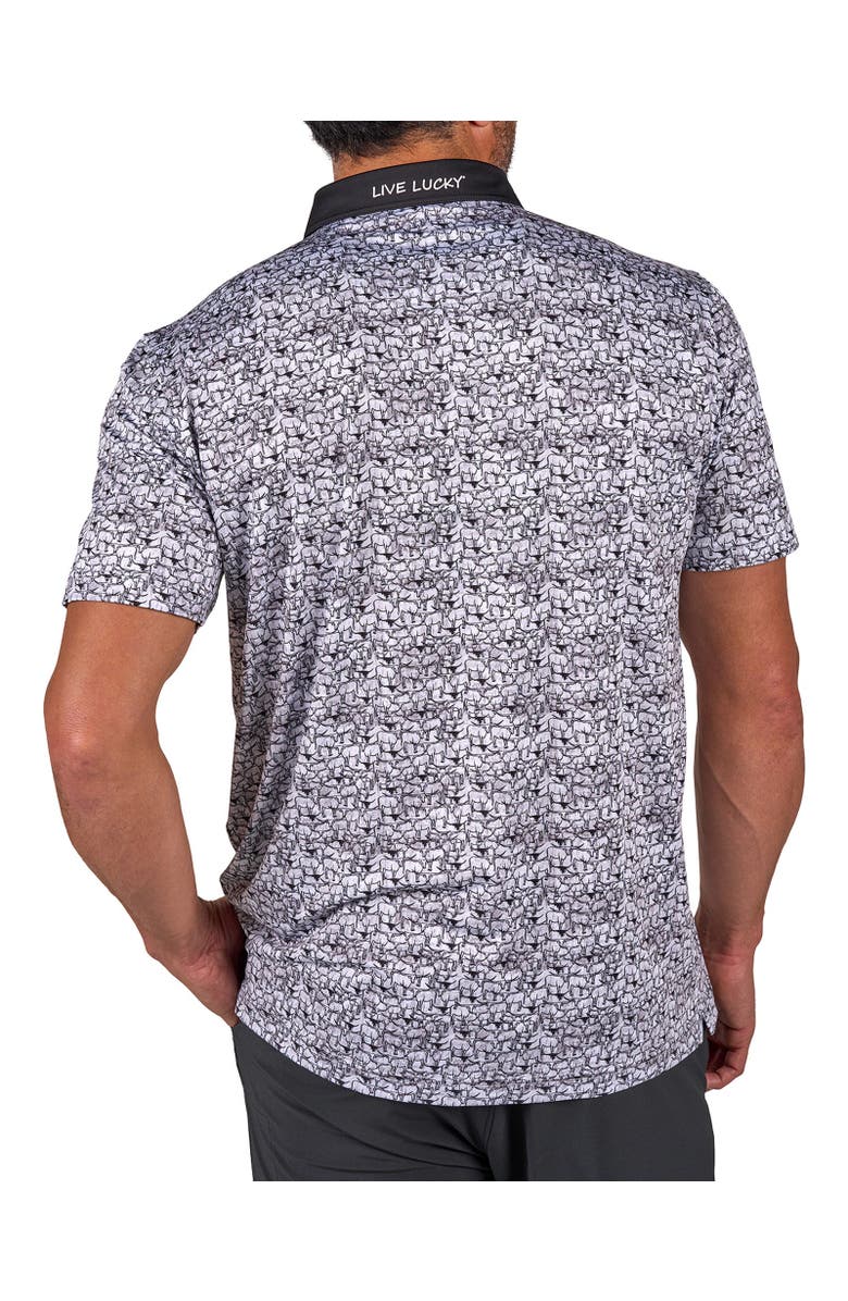 Black Clover Longhorn Polo, Alternate, color, Black