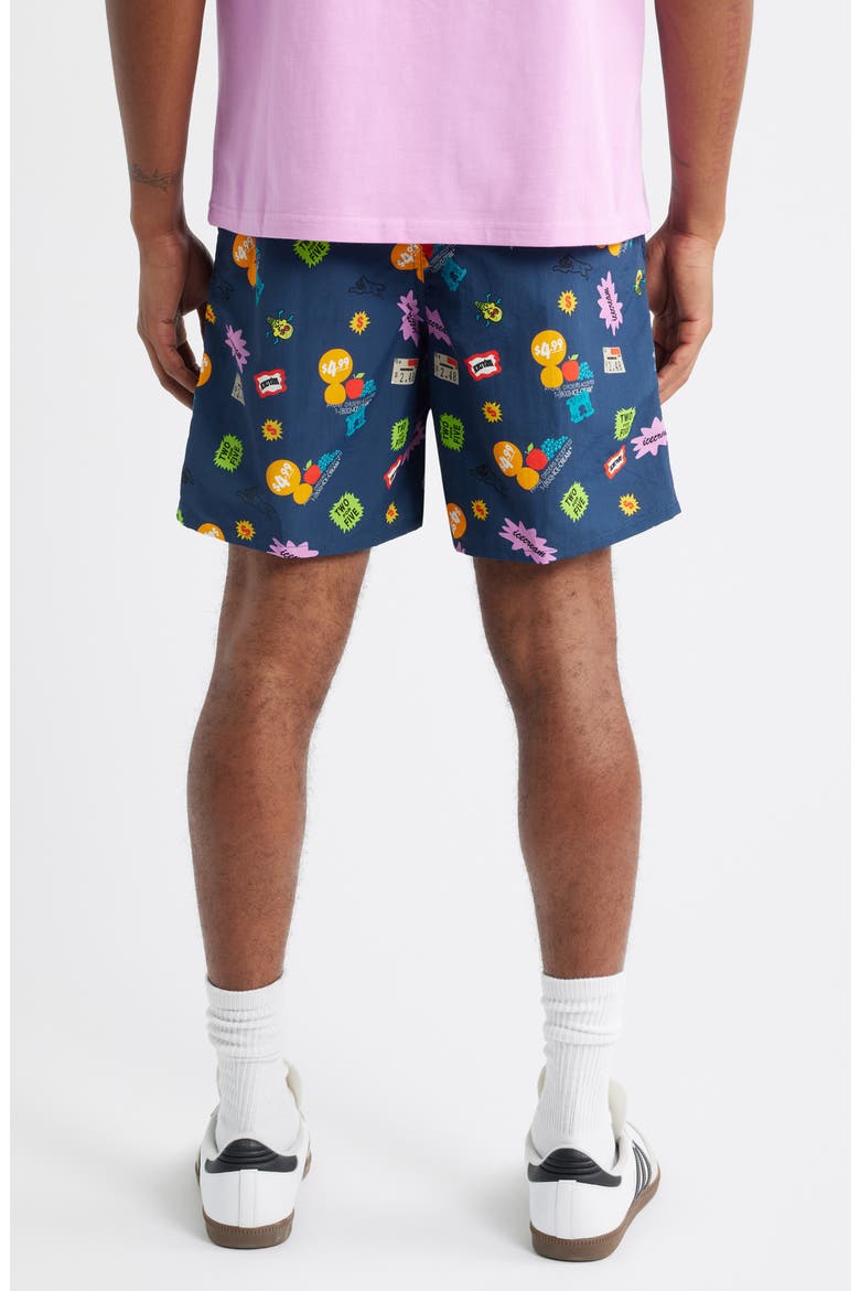 Scatter Graphic Nylon Shorts, Alternate, color, SARGASSO S