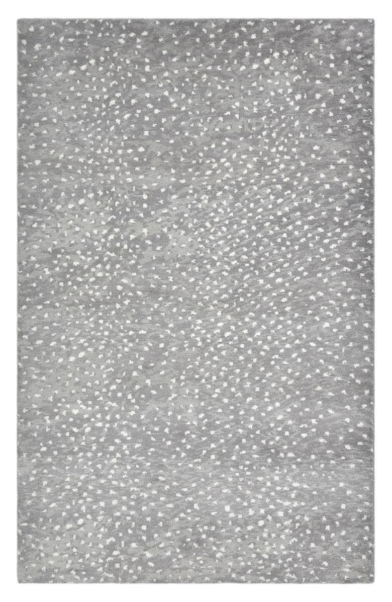 Solo Rugs Arash Handmade Wool Blend Area Rug, Main, color, Gray
