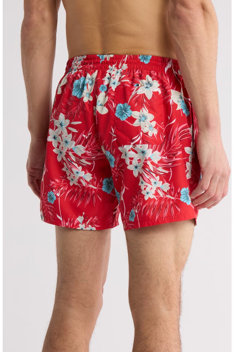 Piranha Recycled Polyester Swim Trunks, Alternate, color, BRIGHT RED
