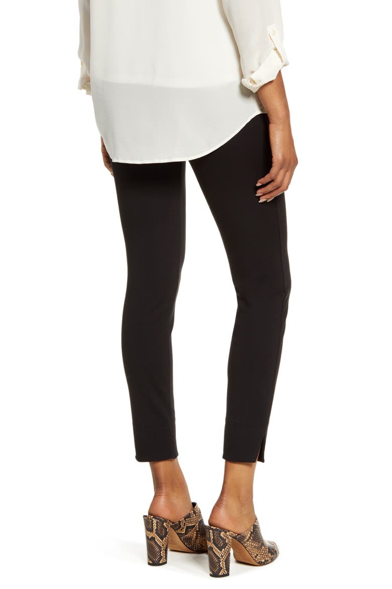 7/8 Ponte Leggings, Alternate, color, BLACK
