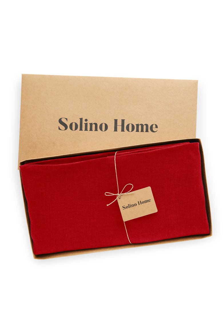 Linen Round Tablecloth - Sonoma, Alternate, color, Red