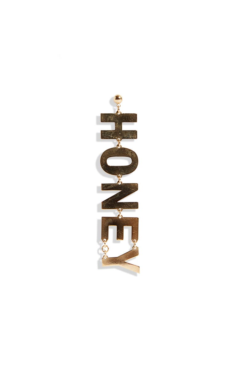 HFD Honey Single Drop Earring, Main, color, 