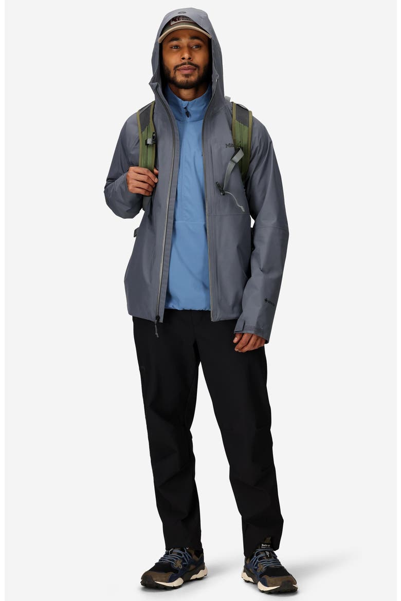 Waypoint Gore-Tex® Waterproof Hooded Jacket, Alternate, color, STEEL ONYX