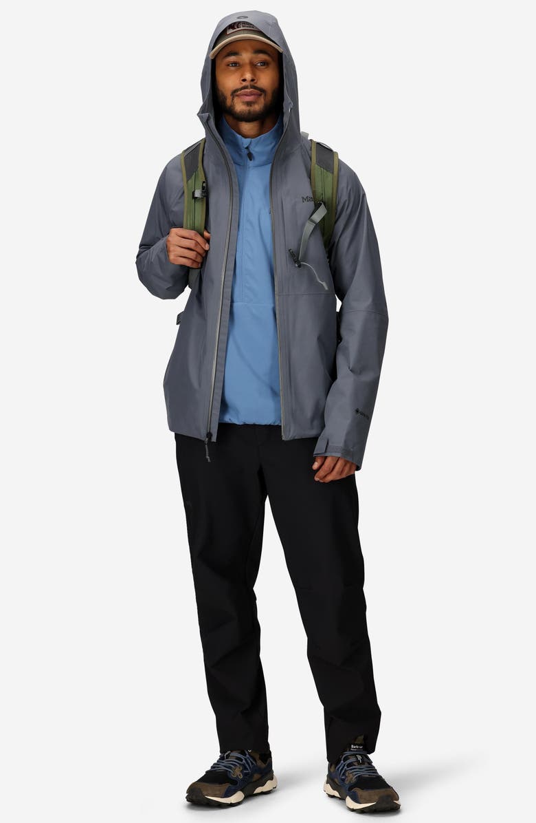 Marmot Waypoint Gore-Tex<sup>®</sup> Waterproof Hooded Jacket, Alternate, color, Steel Onyx