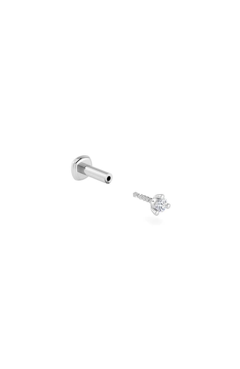 Seed2Stone You're-a-Stud Flat Back Stud, Alternate, color, White Gold